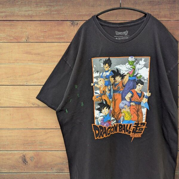 us古着 ドラゴンボール Tシャツ ブラック プリント アニメ 2XL