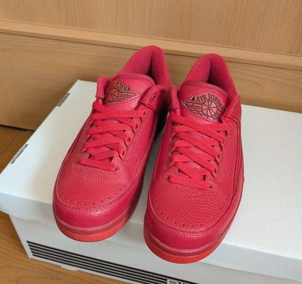 NIKE AIR JORDAN 2 RETRO LOW 'GYM RED' 25.0cm