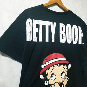 新品 Betty Boop BLACK Tシャツ M メンズ ベティちゃん服