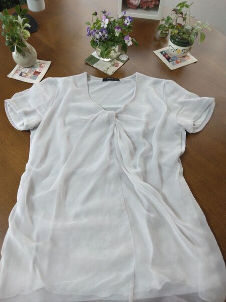 コムサイズム 半袖 トップス カットソー Tシャツ Mサイズ グレー