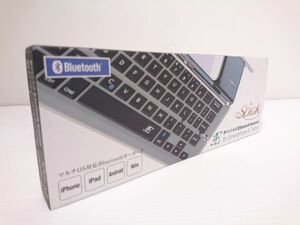 ジャンク品★3E 3E-BKY2-S2 Bluetooth Keyboard 縦折タイプ 【Stick】 スペースグレー 無線キ-ボ-ド 58キ- 英語配列★