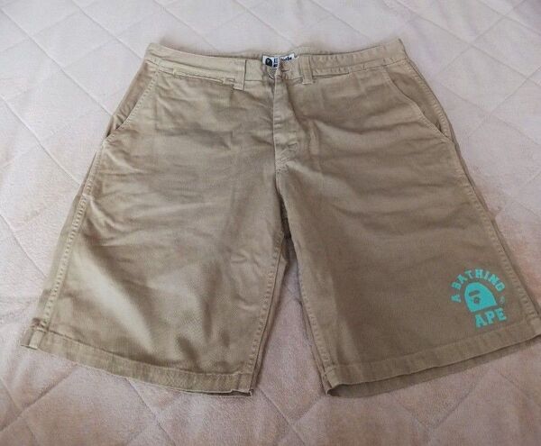 A BATHING APE ハーフパンツ ベージュ