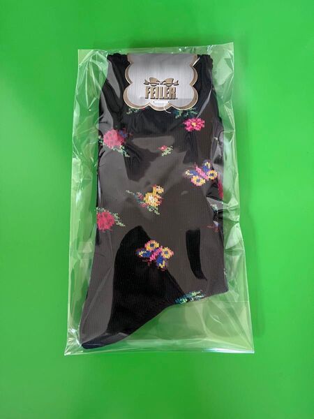 新品 フェイラーFEILER ソックス ハイジ ブラック