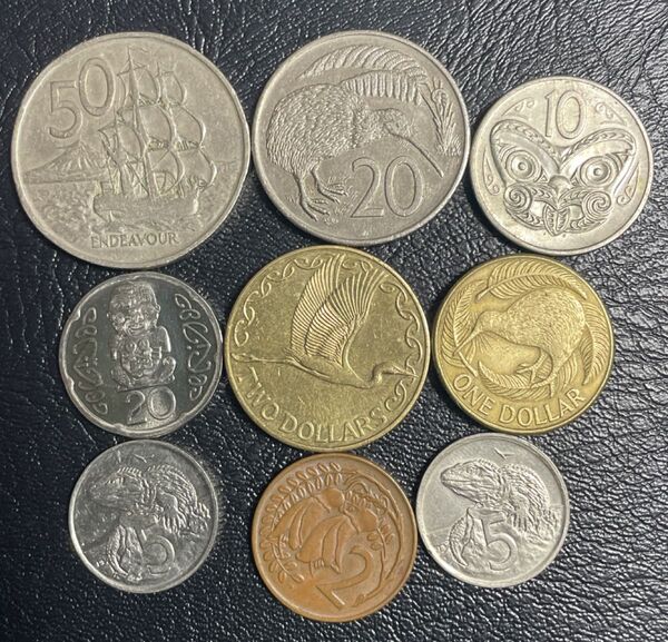 ニュージーランド硬貨 9種類 9枚セット アンティーク