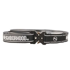NEIGHBORHOOD ネイバーフッド JQ.LOGO / E-BELT ジャカードロゴテープ コブラバックル ベルト