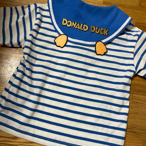 ドナルドダック風セーラー襟Tシャツ 95cm