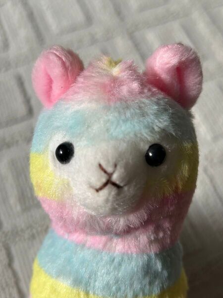 アルパカ ぬいぐるみ マスコット ボールチェーン レインボー プレゼント