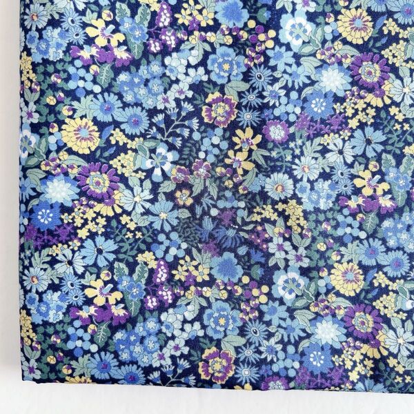 スケア 青い小花 (ブルー系) 106×200cm(約) SEVENBERRY