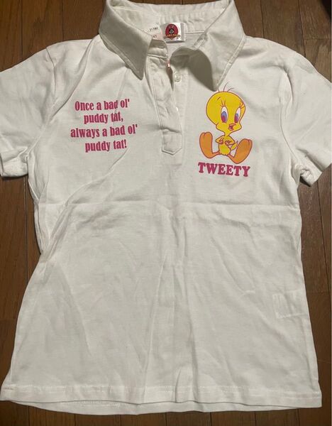 TWEETY 半袖ポロシャツ Mサイズ(154〜162cm) トゥイーティー