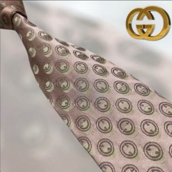 世界最高峰 GUCCIグッチ GG柄 ネクタイ
