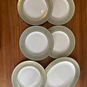 6点 ROYAL DOULTON ロイヤルドルトン イングリッシュ ルネッサンス 皿 プレート 洋食器