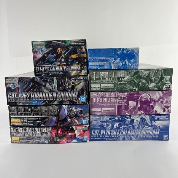 MG ガンダムseed デュエル、ガナーザクウォーリアルナマリア機、ブレイズザク、レイザバレル機、フルメカニクスカラミティ他計8点