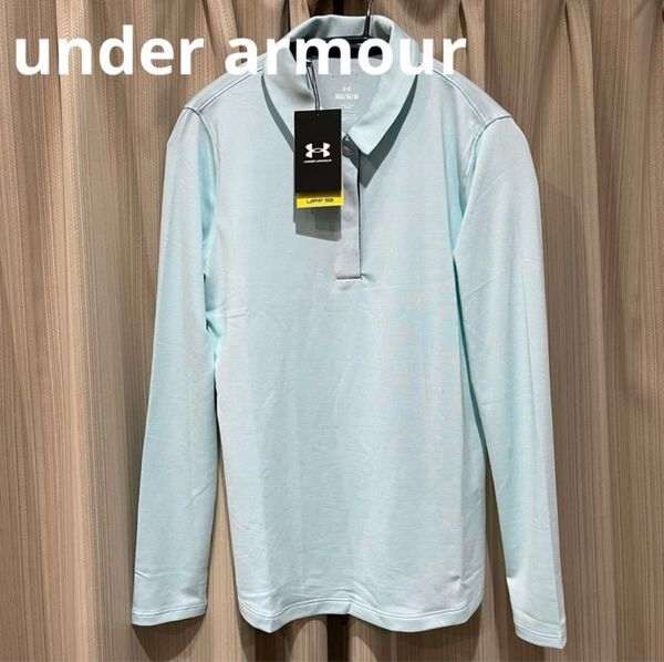 定価9,350円 新品未使用タグ付き under armour 長袖ポロシャツ ゴルフウェア アンダーアーマー UVカット