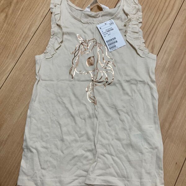 美品 未使用 ノースリーブ タンクトップ Tシャツ H&M 120 / 130