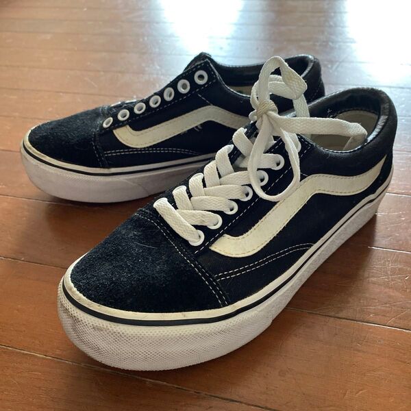 VANS OLD SKOOL PLATFORM 厚底 ブラック 22.5
