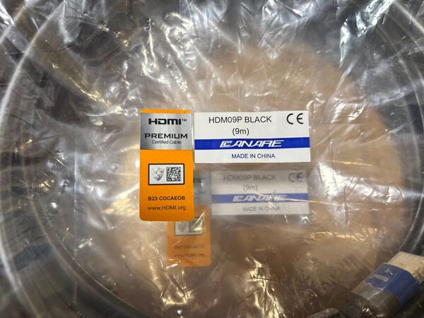CANARE プレミアムハイスピードHDMIケーブル 9m 2本 普通に買うより安いですよ!!
