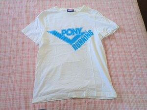 ★ポニー PONY ★サイズM　ロゴプリント付　Tシャツ　白色