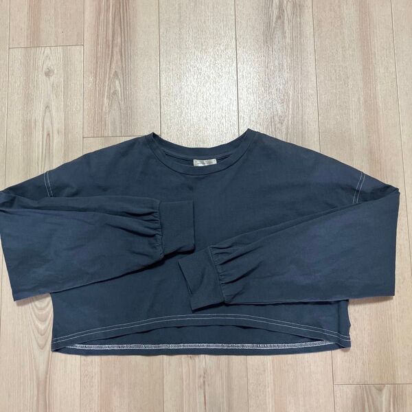 aprs jour mignon クロップドショートTシャツ F ダークグレー