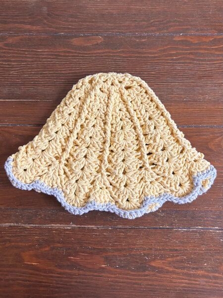 ハンドメイド コットン 春夏 チューリップハット ベビー キッズ 帽子