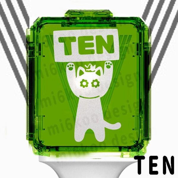 草鈍器 WAYV ten 1001 ペンライトステッカー アクリル付 数量限定Canele オマケステッカープレゼント