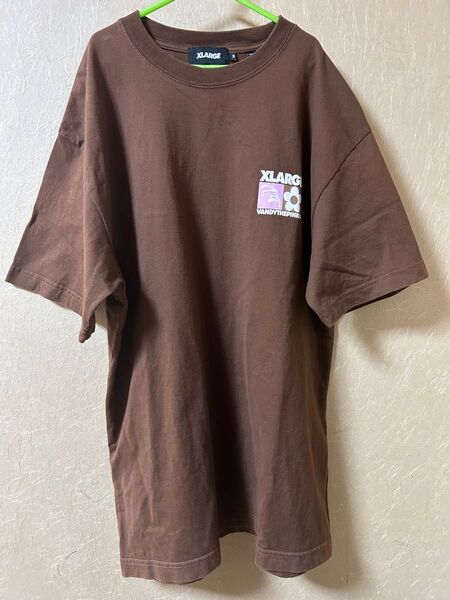 XLARGE ブラウン Tシャツ Mサイズ VANDY THE PINK ピンク