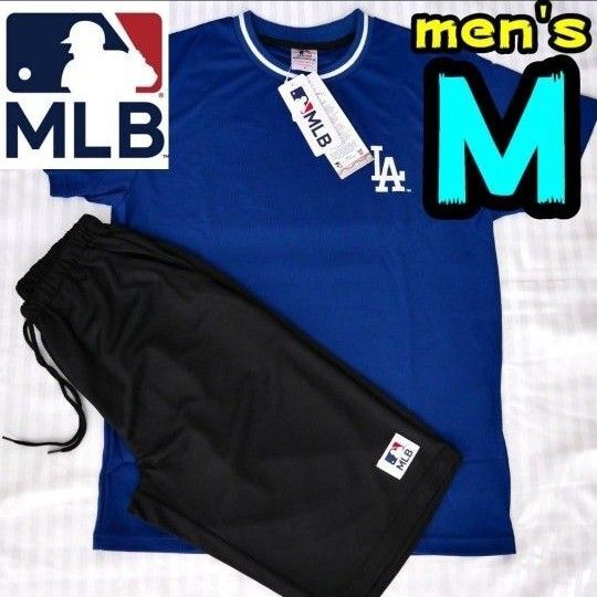 【新品】ドジャース ルームウェア 上下セット M 半袖 パジャマ 胸ロゴ