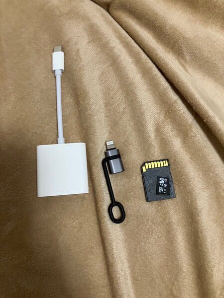 タイプc変換ケーブルLightning マイクロsdカード64G カードリーダー セット