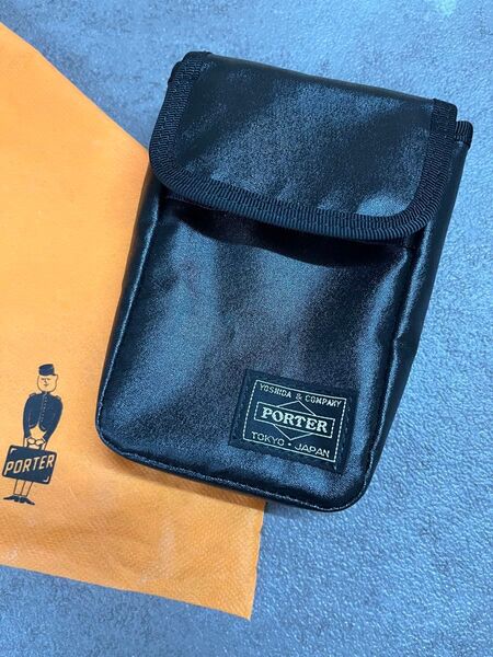PORTER ポーター タクティカル 未使用 スマホポーチ スマホバッグ 654-07079 吉田カバン ブラック 黒