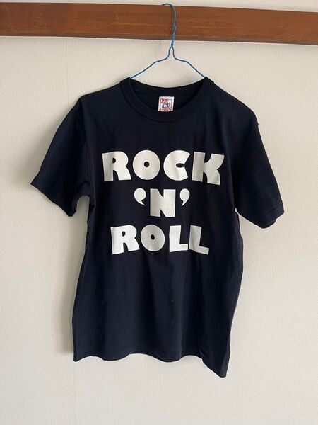 ROCK 'N' ROLL Tシャツ S ロックンロール Tシャツ 黒 ブラック 半袖Tシャツ