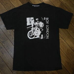 90s BOY LONDON STEPHANE RAYNOR Tシャツ M ブラック ボーイロンドン オールド ロゴ