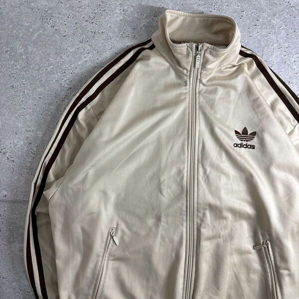 【最高峰】adidas 90sトラックジャケット ファイヤーバード ベージュ