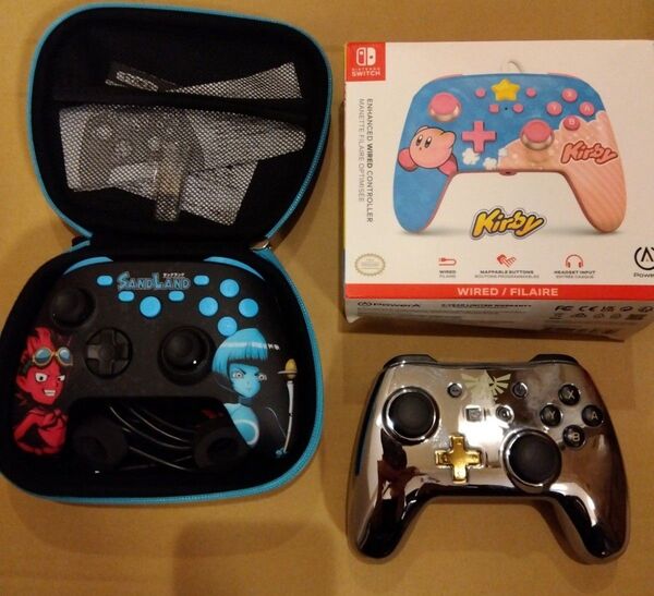 Nintendo Switch用 コントローラー 中古 3点セット ゼルダの伝説 星のカービィ サンドランド