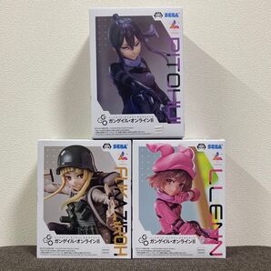 【新品 未開封】ソードアートオンライン オルタナティブ ガンゲイルオンライン レン フカ次郎 ピトフーイ フィギュア 3体