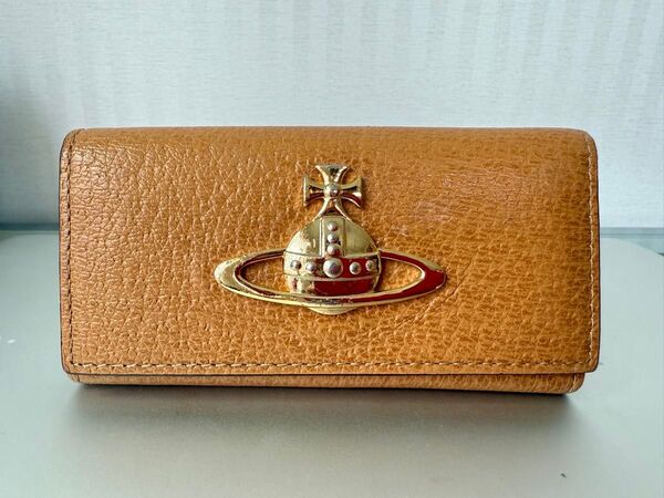 【正規品】Vivienne Westwood ヴィヴィアンウエストウッド レザーキーケース 黄色 ベージュ オーブ