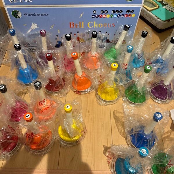 【美品】ベルコーラス ハンドベル20音 セットBC-20K + 3years