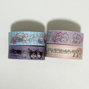 サンリオ sanrio サンリオキャラクターズ マスキングテープ マステ シナモン クロミ マイメロ キキララ 匿名発送