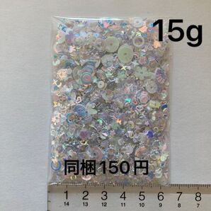 ホログラム バブルビーズ 15g ホワイト