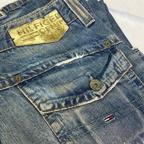 HILFIGER DENIM GAGE ダメージ加工 ユーロ古着 W32L34 JA-9