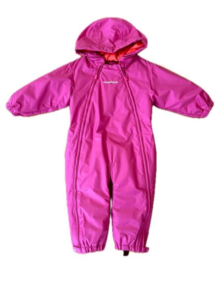 《お値下げしました》mont-bell つなぎ ベビー服 90 ピンク