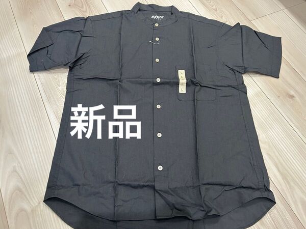 新品☆BASIX 半袖シャツ ブラック L メンズ 未使用