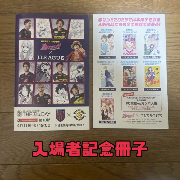 Jリーグ 入場者限定特別記念冊子二冊セット