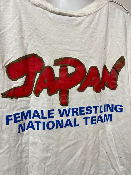 JAPAN FEMALE WRESTLING NATIONAL TEAM Tシャツ 古着 コレクションアイテム 30年もの