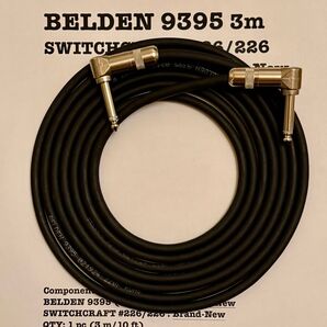 BELDEN 9395 - ギターシールドケーブル 3m L/L 新品 SWITCHCRAFT製コネクター