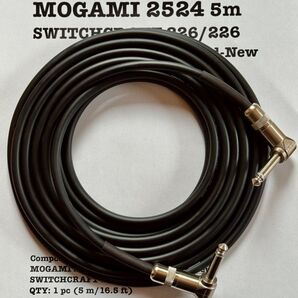 MOGAMI 2524 ギターシールドケーブル 5m L/L 新品 SWITCHCRAFT製コネクター