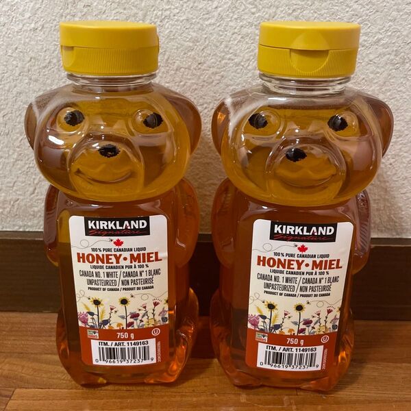 【新品】KIRKLAND カークランド ハニーベアー 2個セット カナダ産 はちみつ 750g×2 honey bear ハチミツ
