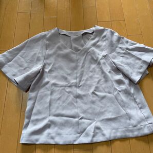 GU 紫 半袖シャツ Sサイズ