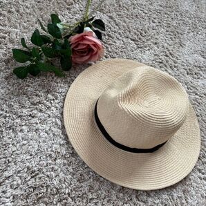 【美品】lowrys farm 麦わら帽子 ハット 夏