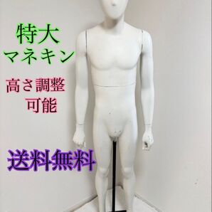 パールイデア 男性 全身トルソー マネキン 白 高さ調整可能 ディスプレイ 店舗グッズ