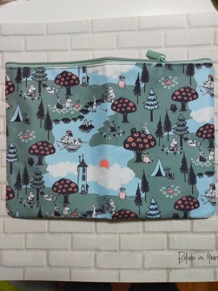 リンネル 2024年12月号 付録ムーミン フラット ポーチ 大