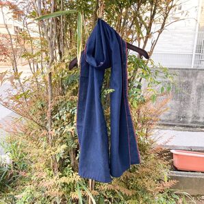 873 襤褸 藍染 藍染め ストール ヴィンテージ 古布 リメイク